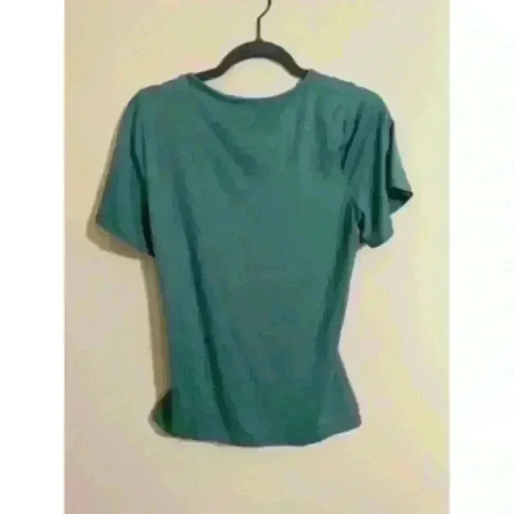 Sheila Rose V-Neck Green Top, Size Small